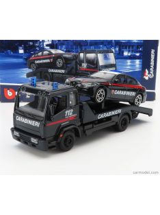   Burago - Truck Soccorso Stradale With Alfa Romeo Giulia Carabinieri 2015 - Carro Attrezzi - Wrecker Road Service Blue