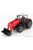 Burago - Massey Ferguson 8740S Tractor With Front Loader Scraper Red