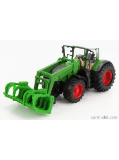   Burago - Fendt Vario 1050 Tractor With Front Grapple 2016 Green Grey Red