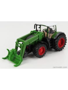   Burago - Fendt Vario 1050 Tractor With Front Logging Grab 2016 Green Grey Red