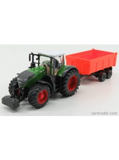   Burago - Fendt Vario 1000 Tractor With Trailer 2016 Green Grey Red