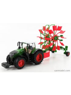   Burago - Fendt Vario 1050 Tractor With Whirl Rake Trailer 2016 Green Grey Red