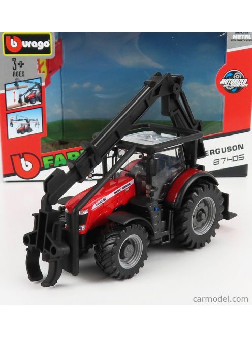 Burago - Massey Ferguson 8740S Tractor Loader 2016 Red