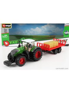   Burago - Fendt Vario 1050 Tractor With Trailer 2016 Green Red