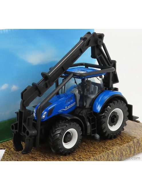 Burago - New Holland T7.315 Tractor 2016 Blue Wood