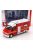 Burago - RENAULT MASTER VAN VEHICULE DE SECOURS ET D'ASSISTANCE AUX VICTIMES AMBULANCE SAPEURS POMPIER 1994 RED WHITE