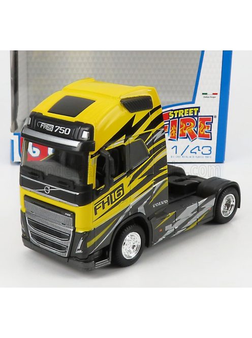 Burago - VOLVO FH16 750 TRACTOR TRUCK 2-ASSI 2020 YELLOW GREY