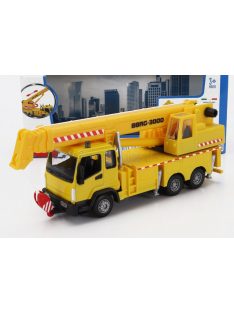 Burago - MAN TRUCK CRANE GRU BBRG-3000 3-ASSI 2010 YELLOW