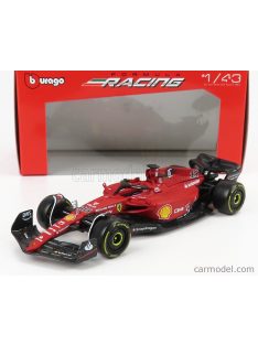   Burago - Ferrari F1-75 Scuderia Ferrari N 16 Season 2022 Charles Leclerc - Exclusive Carmodel Red