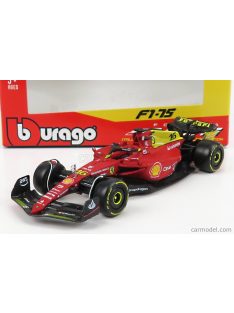   Burago - Ferrari F1-75 Scuderia Ferrari N 16 2Nd Monza Gp Italy (Pole Position) 2022 Charles Leclerc - Exclusive Carmodel Red Yellow