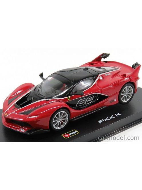 Burago - Ferrari Fxx-K N 88 2015 - Con Vetrina - With Showcase Red Black