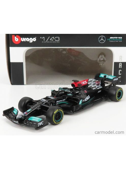 Burago - Mercedes Gp F1 W12 Mercedes M12 Eq Power+ Team Amg Petronas Motorsport Formula One N 77 Season 2021 Valtteri Bottas Black Green