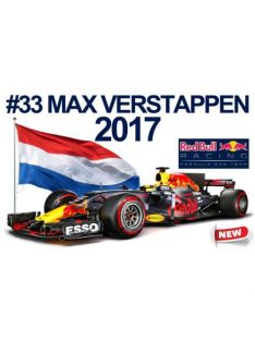   Burago - 1:43 2017 Red Bull Rb13 F1 #33 M.Verstappen Signature Series, Blue/Red/Yellow