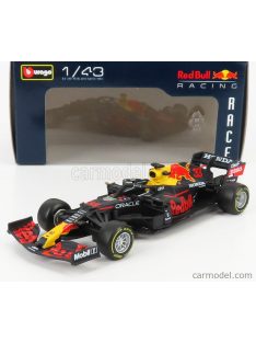   Burago - Red Bull F1 Rb16B Honda Ra620H Team Aston Martin N 33 Season 2021 Max Verstappen Matt Blue Yellow Red