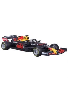   Burago - 2021 Red Bull Honda Rb16B F1 #33 Max Verstappen, Blue/Red/Yellow With Pilot And Showcase