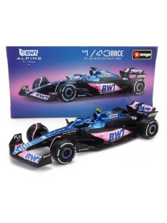   Burago - RENAULT F1  A523 TEAM BWT ALPINE F1 N 10 SEASON 2023 PIERRE GASLY BLUE BLACK PINK