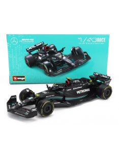   Burago - MERCEDES GP F1 W14 TEAM MERCEDES-AMG PETRONAS FORMULA ONE N 44 SEASON 2023 LEWIS HAMILTON MATT BLACK