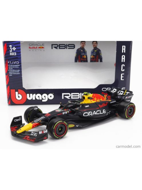 Burago - Red Bull F1  Rb19 Team Oracle Red Bull Racing N 11 Season 2023 Sergio Perez Matt Blue