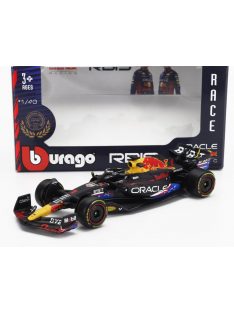   Burago - RED BULL F1  RB19 TEAM ORACLE RED BULL RACING N 1 WORLD CHAMPION WINNER AUSTIN USA GP 2023 MAX VERSTAPPEN MATT BLUE