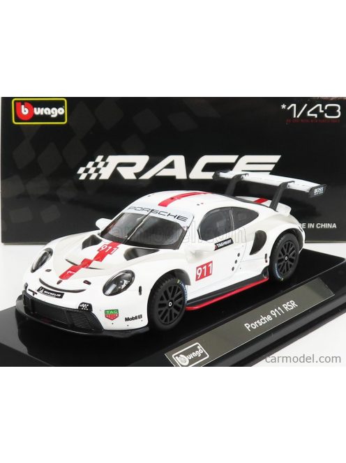 Burago - Porsche 911 991 Rsr N 911 Coupe 2019 White