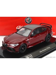   Burago - Alfa Romeo Giulia Gtam 2020 - With Hard Showcase - Exclusive Carmodel Rosso Gta - Red Met