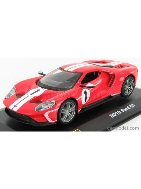 Burago - Ford Usa Gt N 1 2018 Red White