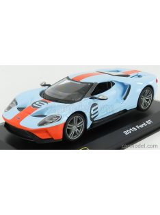   Burago - Ford Usa Gt N 9 2019 - Gulf Coulors Light Blue Orange