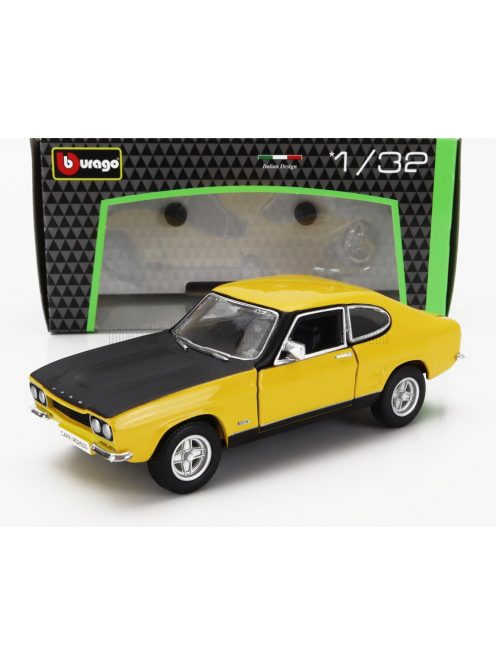 Burago - FORD ENGLAND CAPRI RS 2600 COUPE 1970 YELLOW BLACK