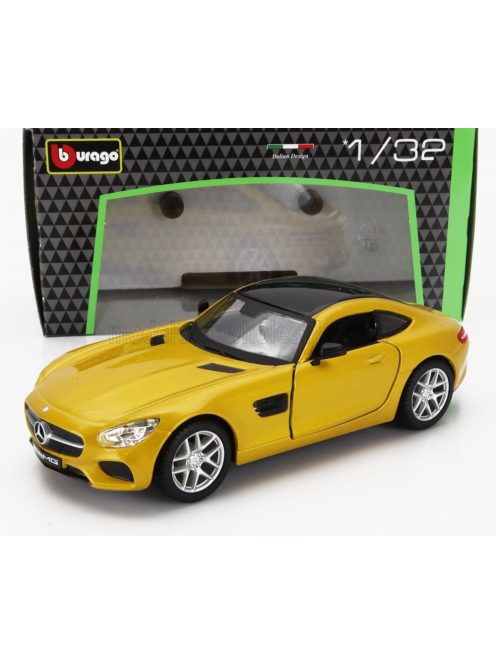 Burago - MERCEDES BENZ AMG GT (C190) 2016 YELLOW MET BLACK