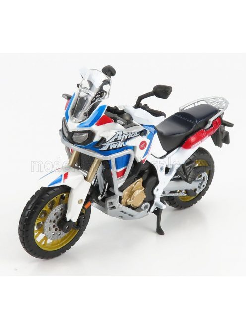 Burago - HONDA AFRICA TWIN ADVENTURE 2020 WHITE BLUE RED