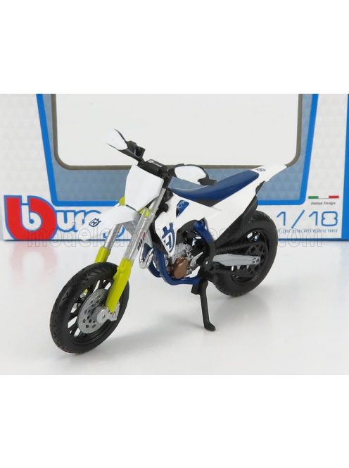 Burago - HUSQVARNA FS 450 SUPERMOTO 2015 WHITE BLUE