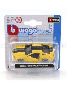 Burago - FORD USA MUSTANG GT COUPE 2006 YELLOW