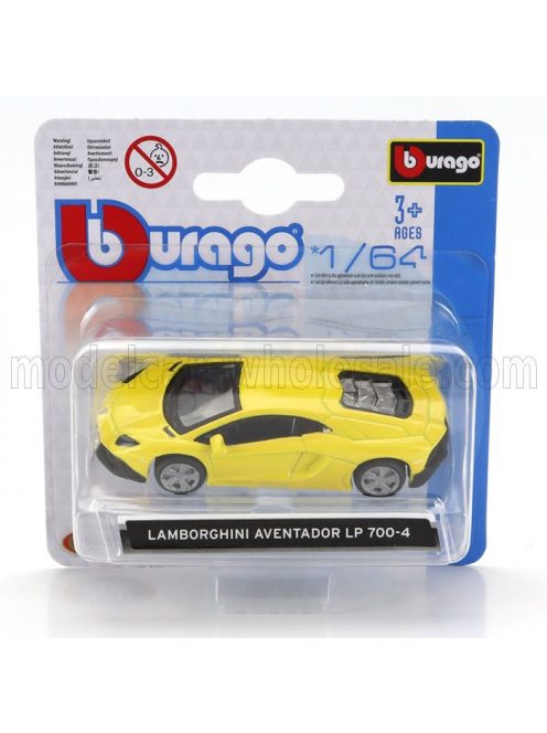 Burago - LAMBORGHINI AVENTADOR LP700-4 2011 YELLOW