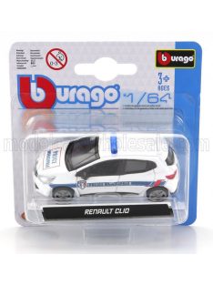 Burago - RENAULT CLIO POLICE MUNICIPALE 2019 WHITE BLUE