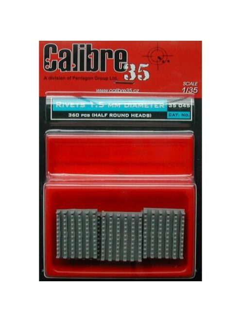 Calibre - Nietreihen 1,5 mm halbrund