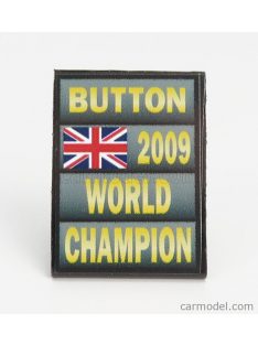   Cartrix - Accessories F1 World Champion Plate Pit Board - Brawn Gp Mercedes Bgp001 N 22 Season 2009 Jenson Button Grey Black Yellow