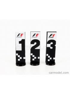   Cartrix - Accessories F1 World Champion Plate Pit Board - 1St - 2Nd - 3Rd Place Grey Black Yellow