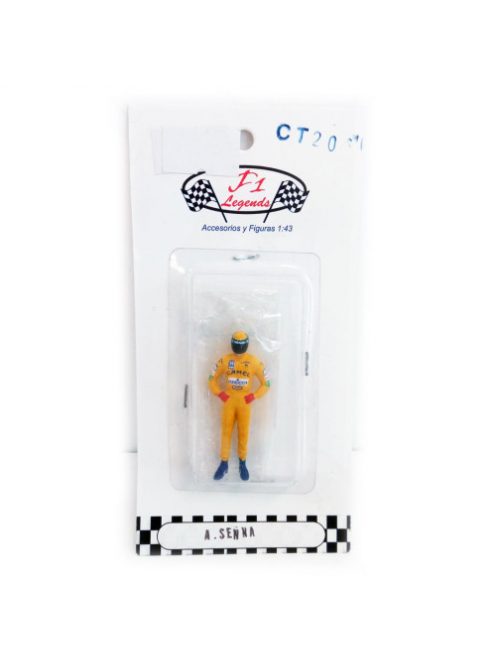 Cartrix - 1:43 Scale Model Figure Of Ayrton Senna, Lotus 1987