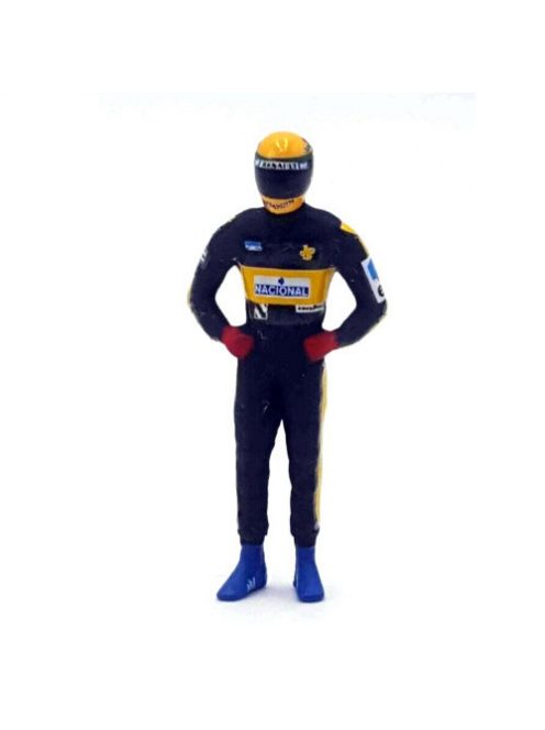 Cartrix - 1:43 Scale Model Figure Of Ayrton Senna, Lotus 1988, World Champion