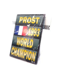 Cartrix - 1:18 1993 Alain Prost World Champion F1 Sign