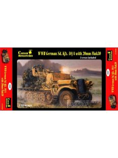   Caesar Miniatures - WWII German Sd.Kfz.10/4 with 20mm Flak 30