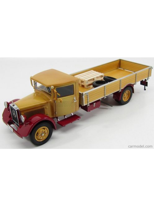 Cmc - Mercedes Benz Lo2750 Lkw Platform Truck Cassonato 1933 Yellow Red