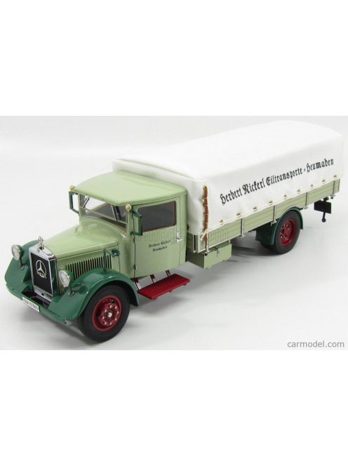 Cmc - Mercedes Benz Lo2750 Truck With Tarpaulin - Cassone Telonato 1933 Green