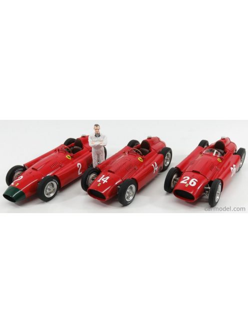 Cmc - Ferrari Set 3X F1  D50 Short Nose N 14 French Gp 1956 Collins - F1  D50 Long Nose N 2 German Gp 1956 Collins - F1  D50 N 26 Monza Italy Gp 1956 Collins Red