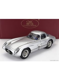   Cmc - Mercedes Benz 300 Slr Uhlenhaut Coupe 1955 - Blue Interior Silver