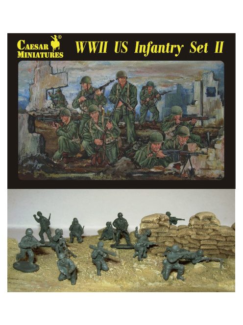 Caesar Miniatures - WWII US Infantry Set II