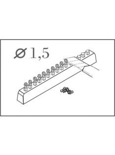 CMK - Schrauben mit Muttern, 1,5 mm Mit Bohrer