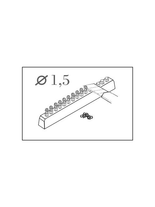 CMK - Schrauben mit Muttern, 1,5 mm Mit Bohrer