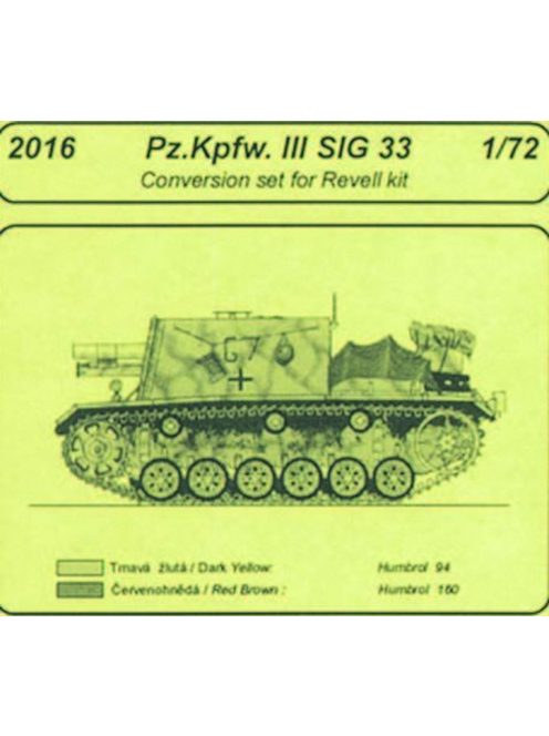 CMK - Pz.Kpfw. III SIG 33 - conversion set für Revell Bausatz