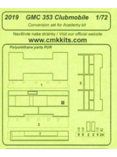   CMK - GMC 353 Clubmobile - conversion set für Academy Bausatz